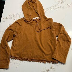 Women's Lyn burches Brown Hoodie Top